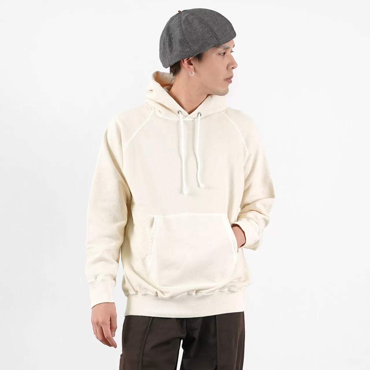 GOOD ON Long Sleeves>Color Special Order Raglan Pullover Hooded Sweatshirt Men'S Hoodie