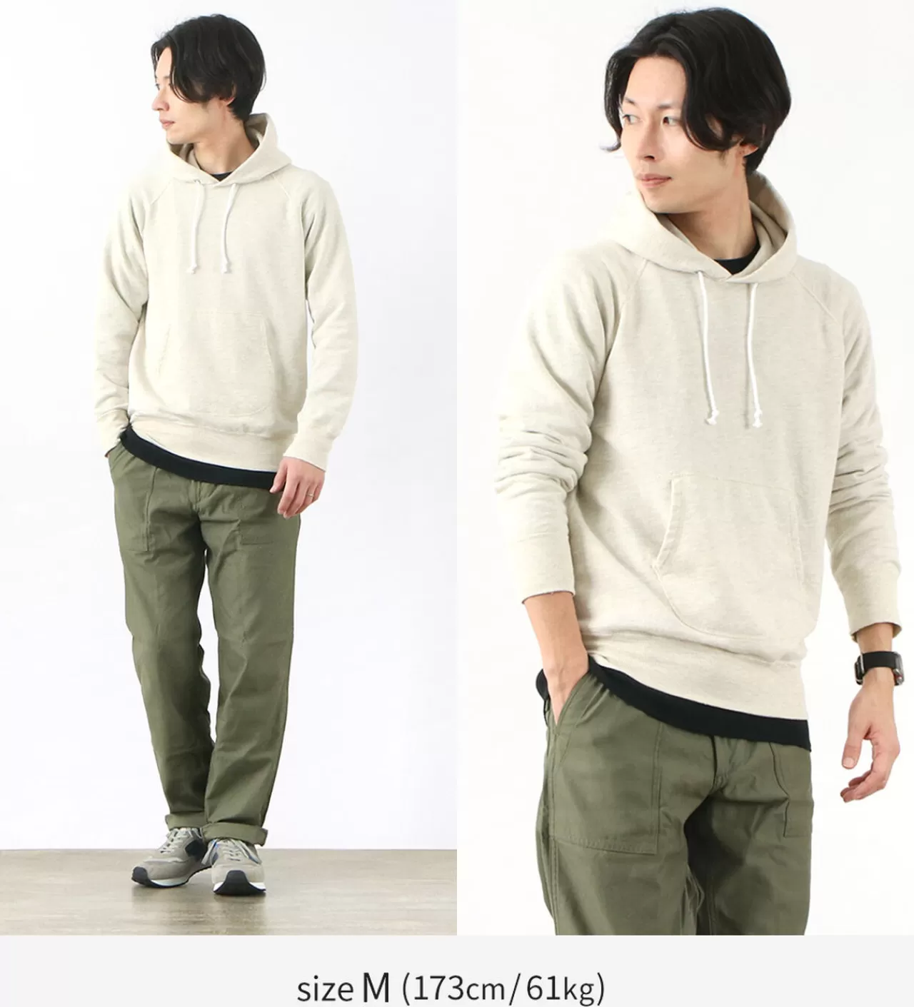 GOOD ON Long Sleeves>Color Special Order Raglan Pullover Hooded Sweatshirt Men'S Hoodie