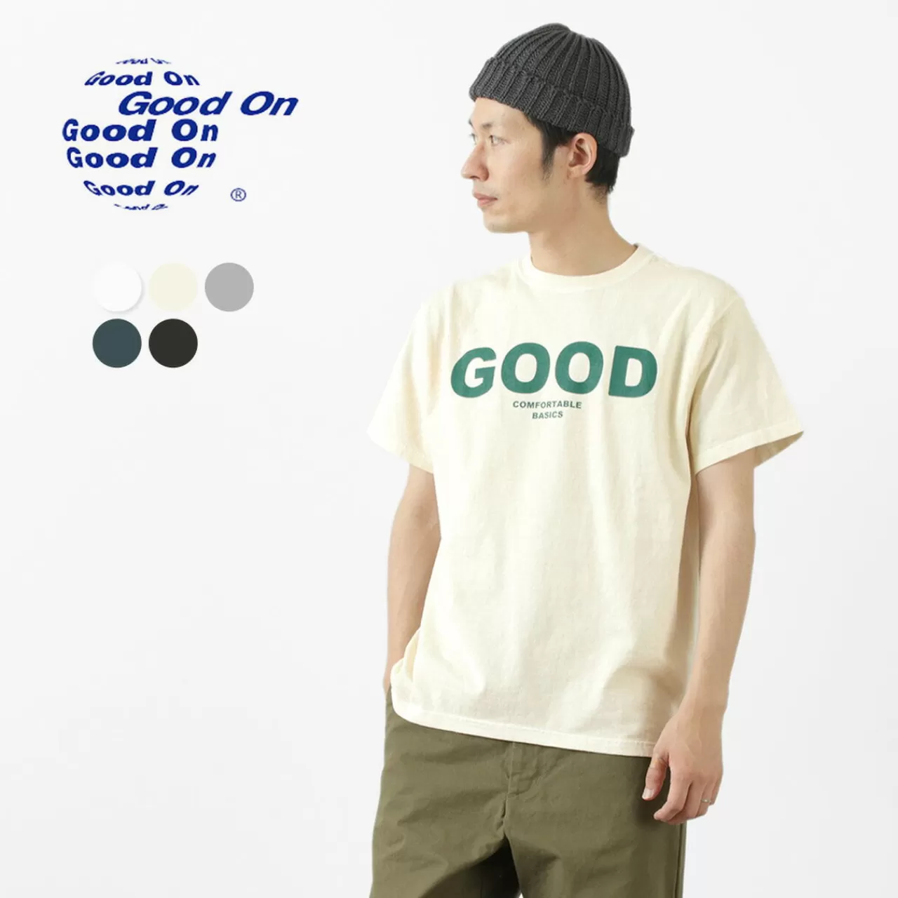 GOOD ON Short Sleeves>Colour Special Order Logo Short Sleeve T-Shirt