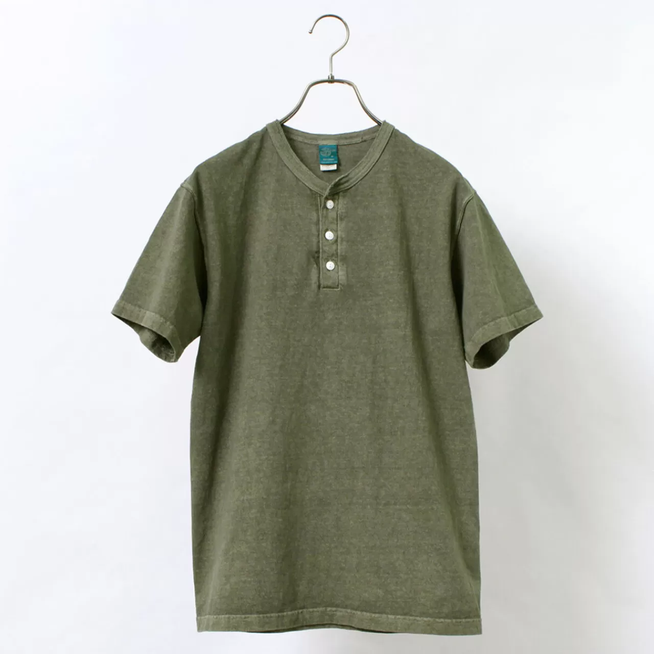 GOOD ON Short Sleeves>Colour Special Order Short Sleeve Henley Neck T-Shirt