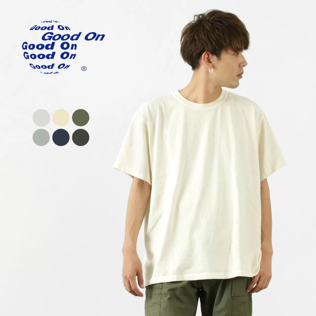 GOOD ON Short Sleeves>Colour Special Order Xxl Short Sleeve Crew Neck T-Shirt