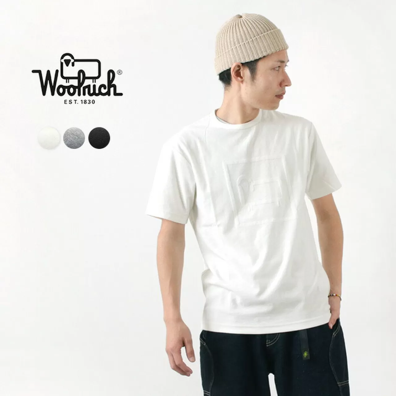 WOOLRICH Short Sleeves>Compile Short Sleeve T-Shirt