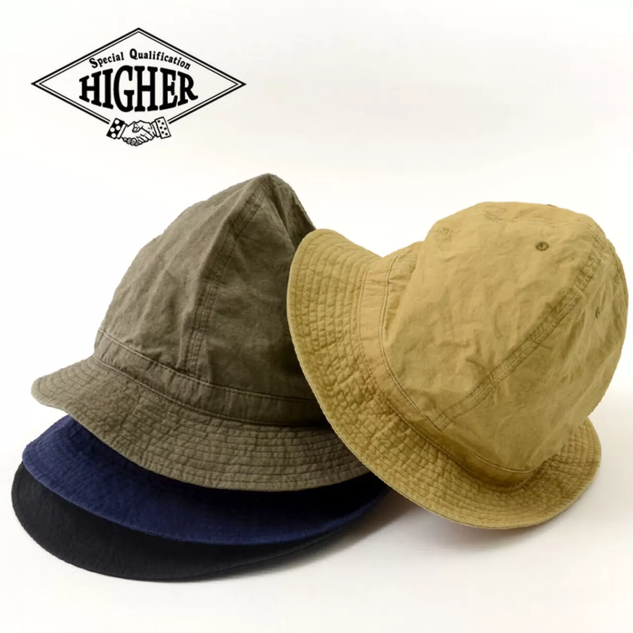 HIGHER Hats>Cotton Linen Weathered Mountain Hat