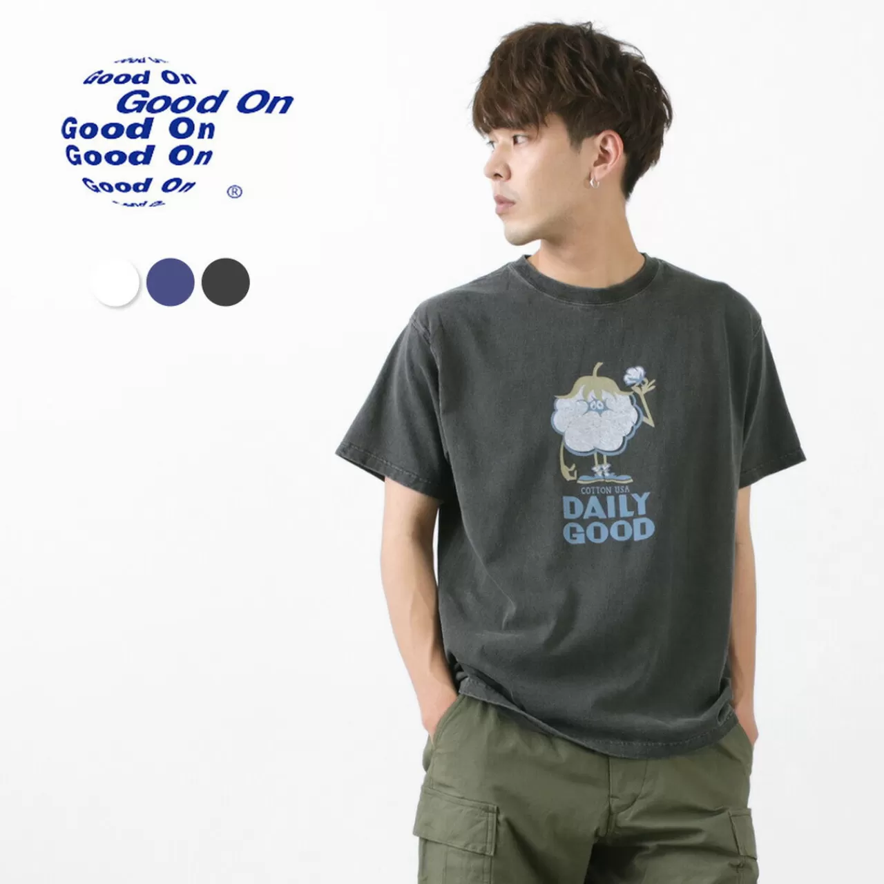 GOOD ON Short Sleeves>Cotton Monster Short Sleeve T-Shirt