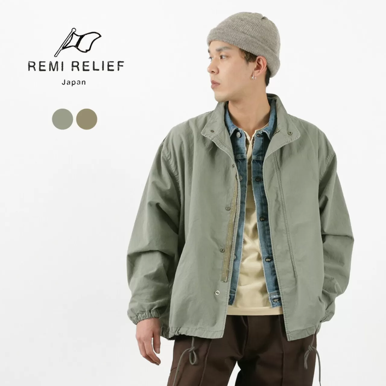 REMI RELIEF Jackets>Cotton Rip Short Mod