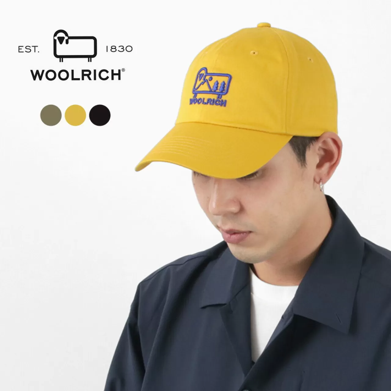 WOOLRICH Hats>Cotton Twill Logo Cap