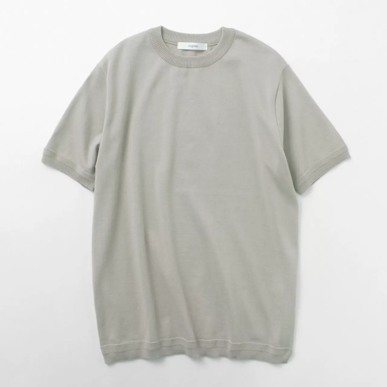 FUJITO Short Sleeves>Crew Neck Knit T-Shirt