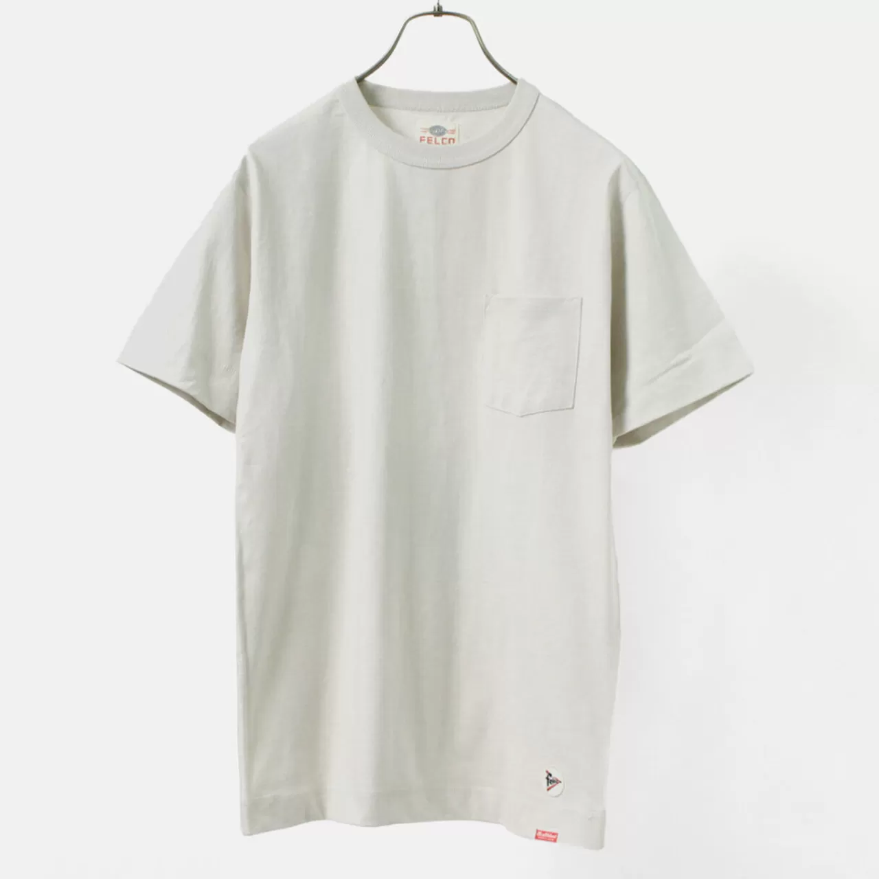 FELCO × HEALTH KNIT Short Sleeves>Crew Neck Pocket Tee