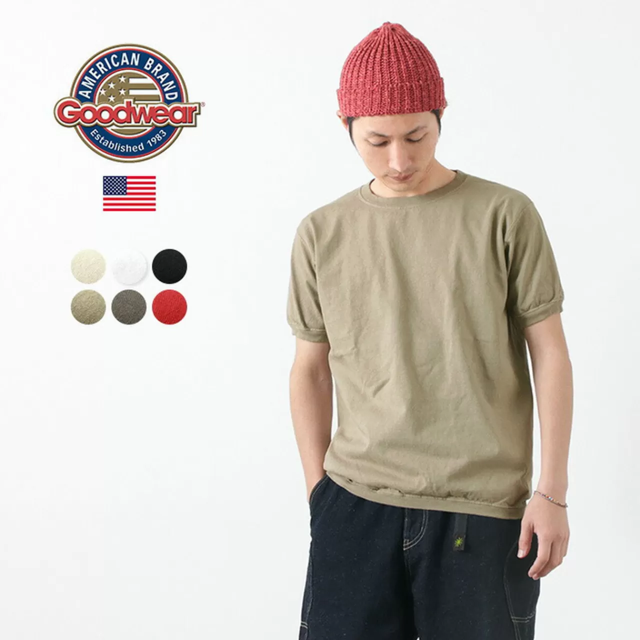 GOODWEAR Short Sleeves>Crew Neck Short Sleeve T-Shirt