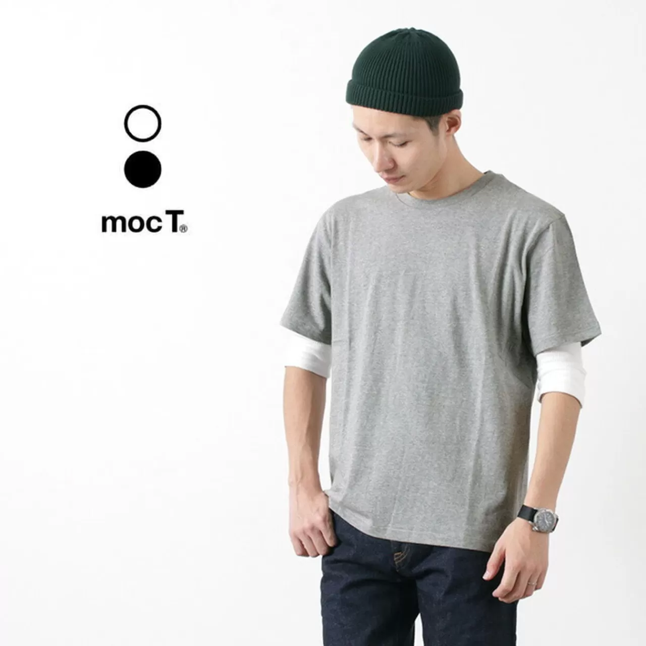 MOC T Short Sleeves>Crew Neck T-Shirt/Regular Fit Grey