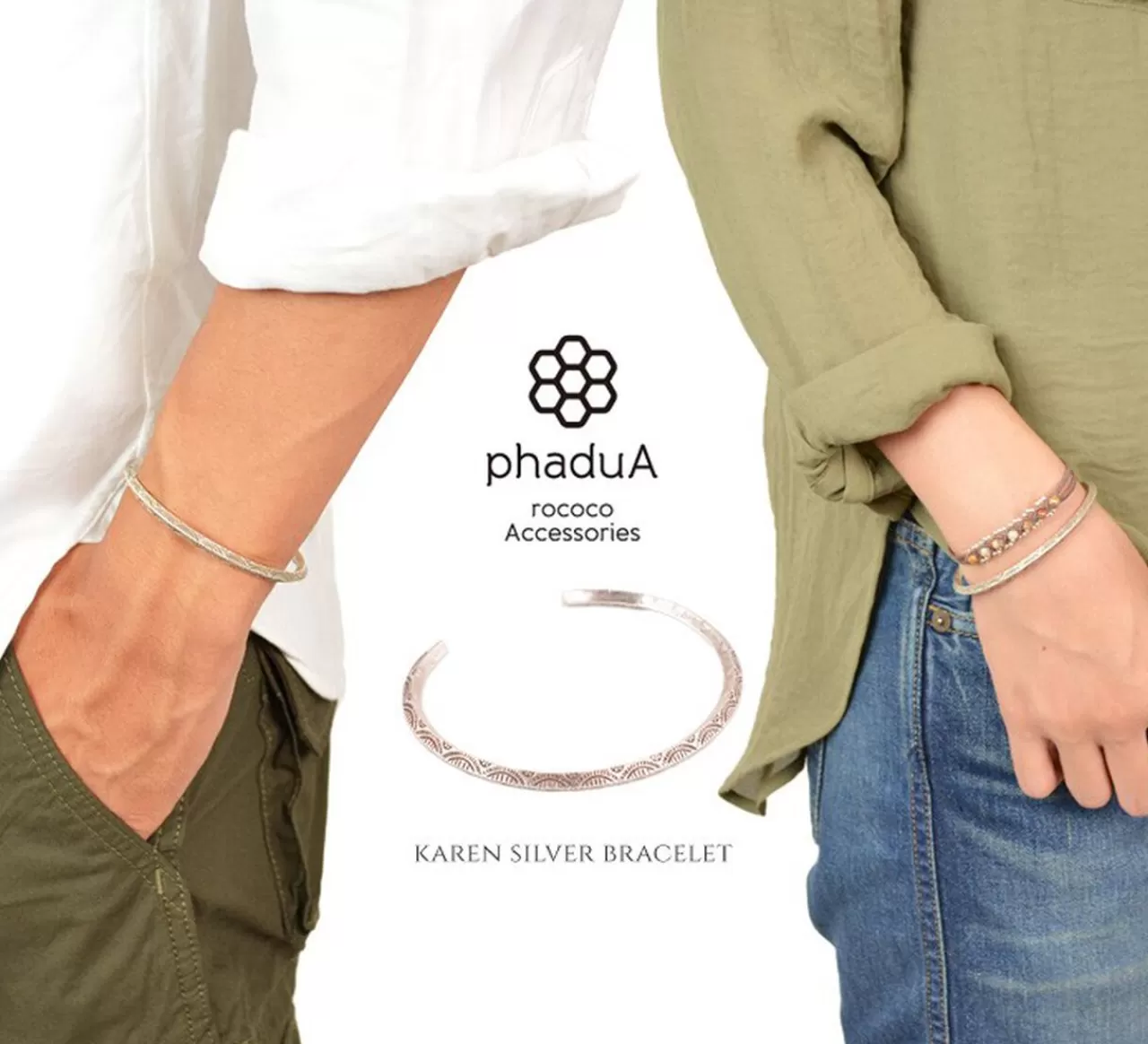 PHADUA Bracelets>Cullen Bangle/10177 Silver