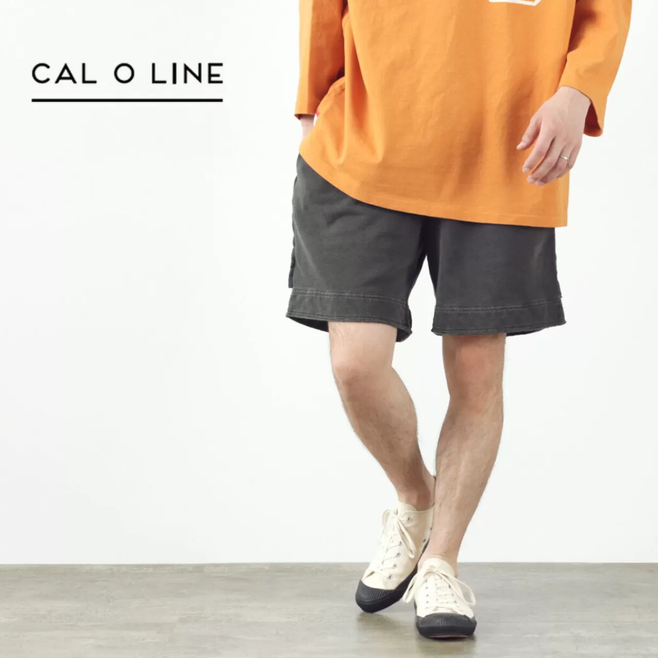 CAL O LINE Shorts>Cut-Off Sweatshorts Black