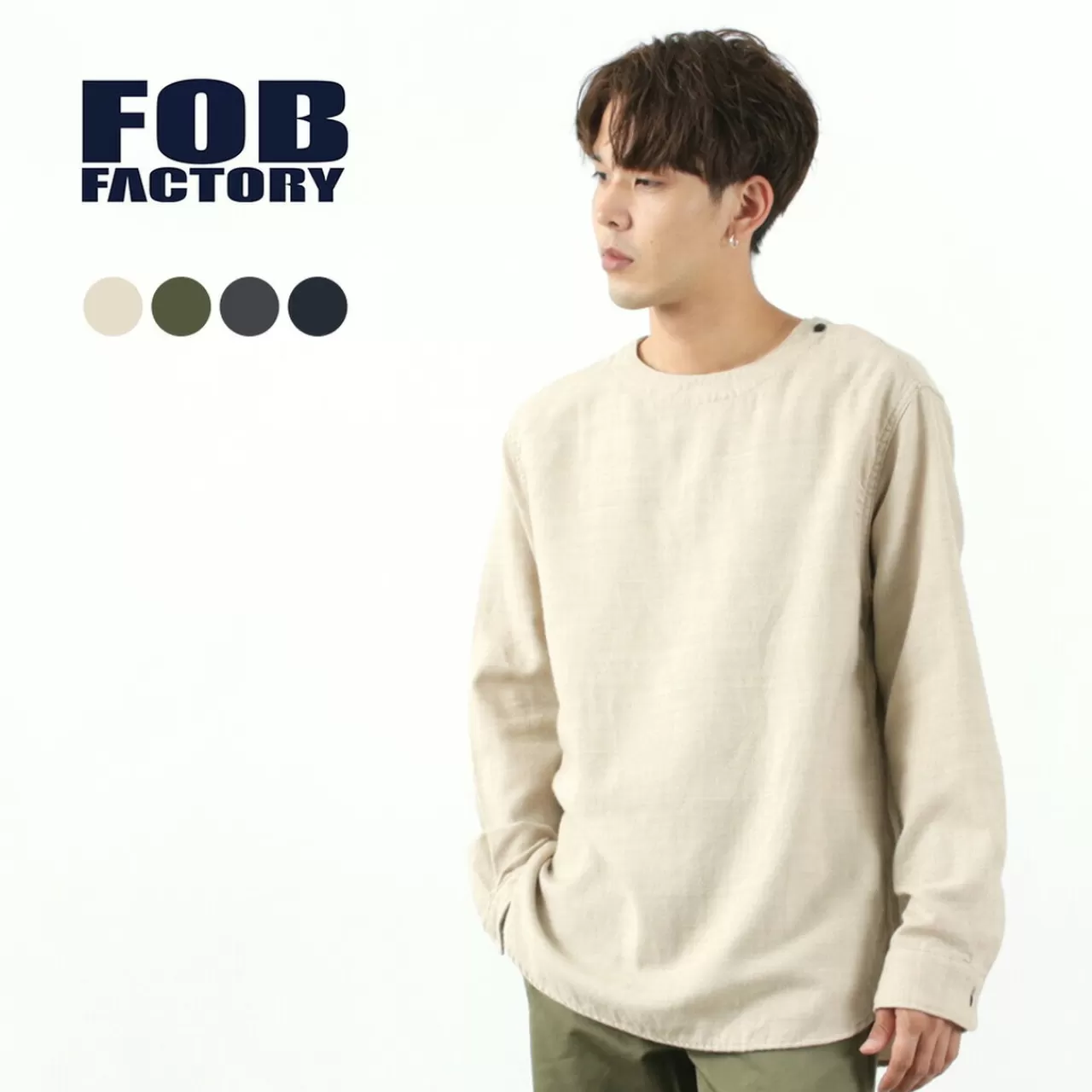 FOB FACTORY Short Sleeves>C/W Sleeping Shirt