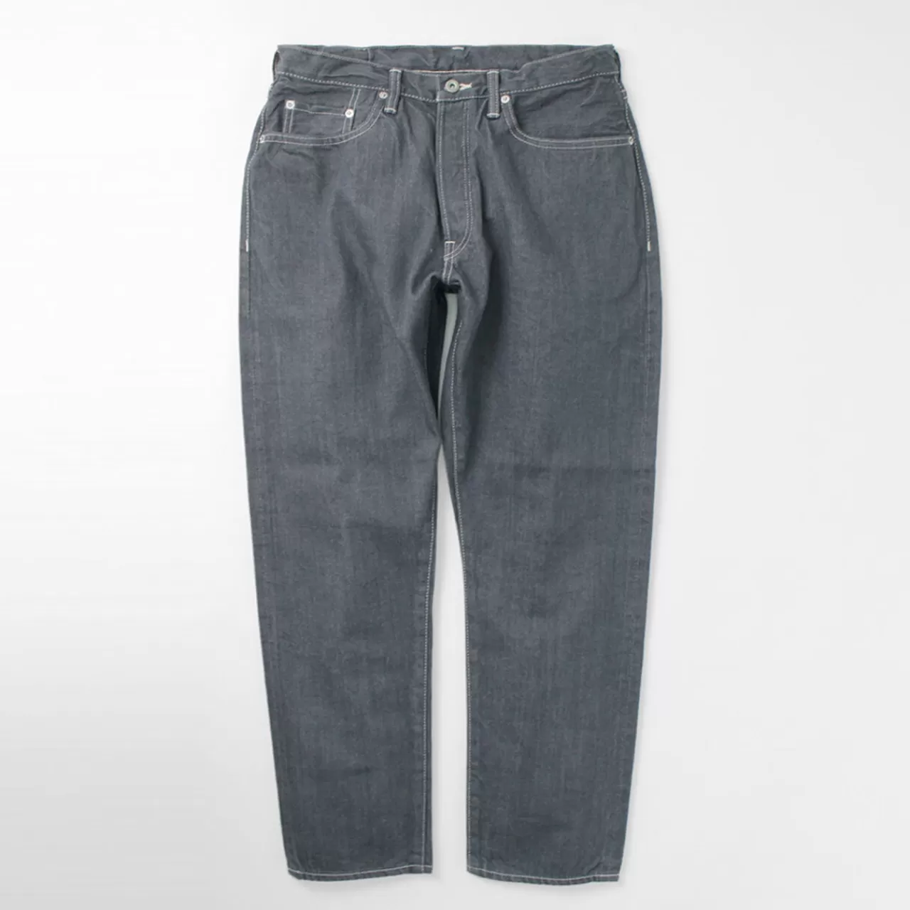 SANCA Trousers>Denim 5 Pocket Tapered Fit Grey