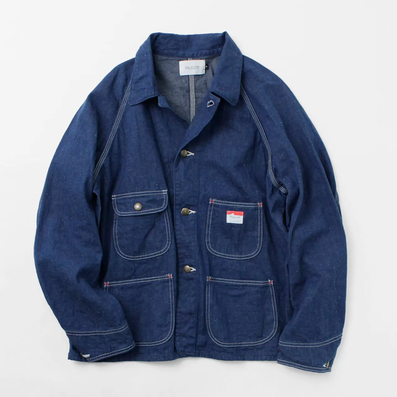 CAL O LINE Jackets>Denim Coverall Third Blue