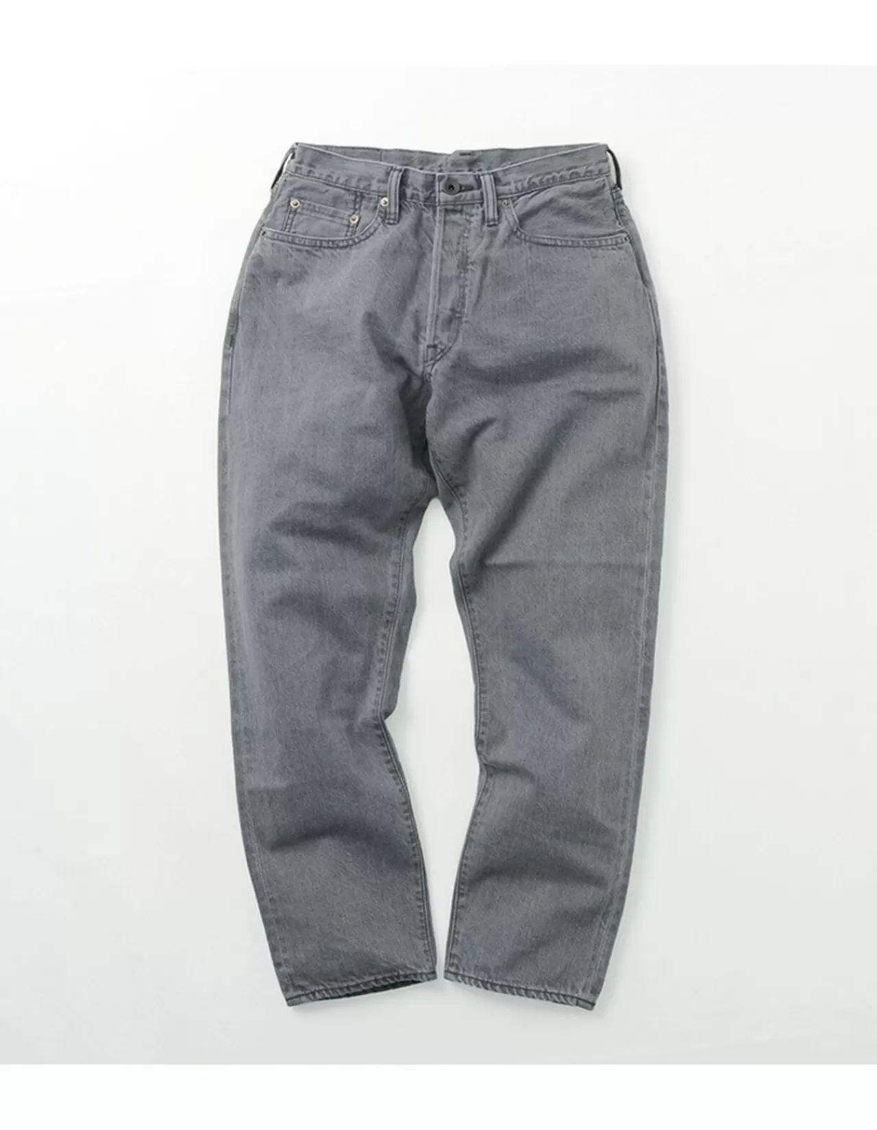 SANCA Trousers>Denim Tapered 5P Trousers Grey