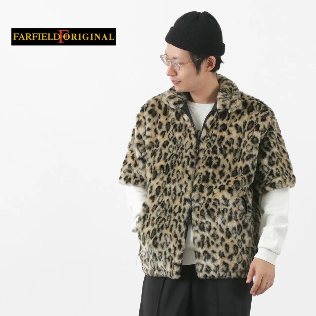 FARFIELD ORIGINAL Jackets>Ecofur 5/10 Sleeve Fell Jacket Leopard