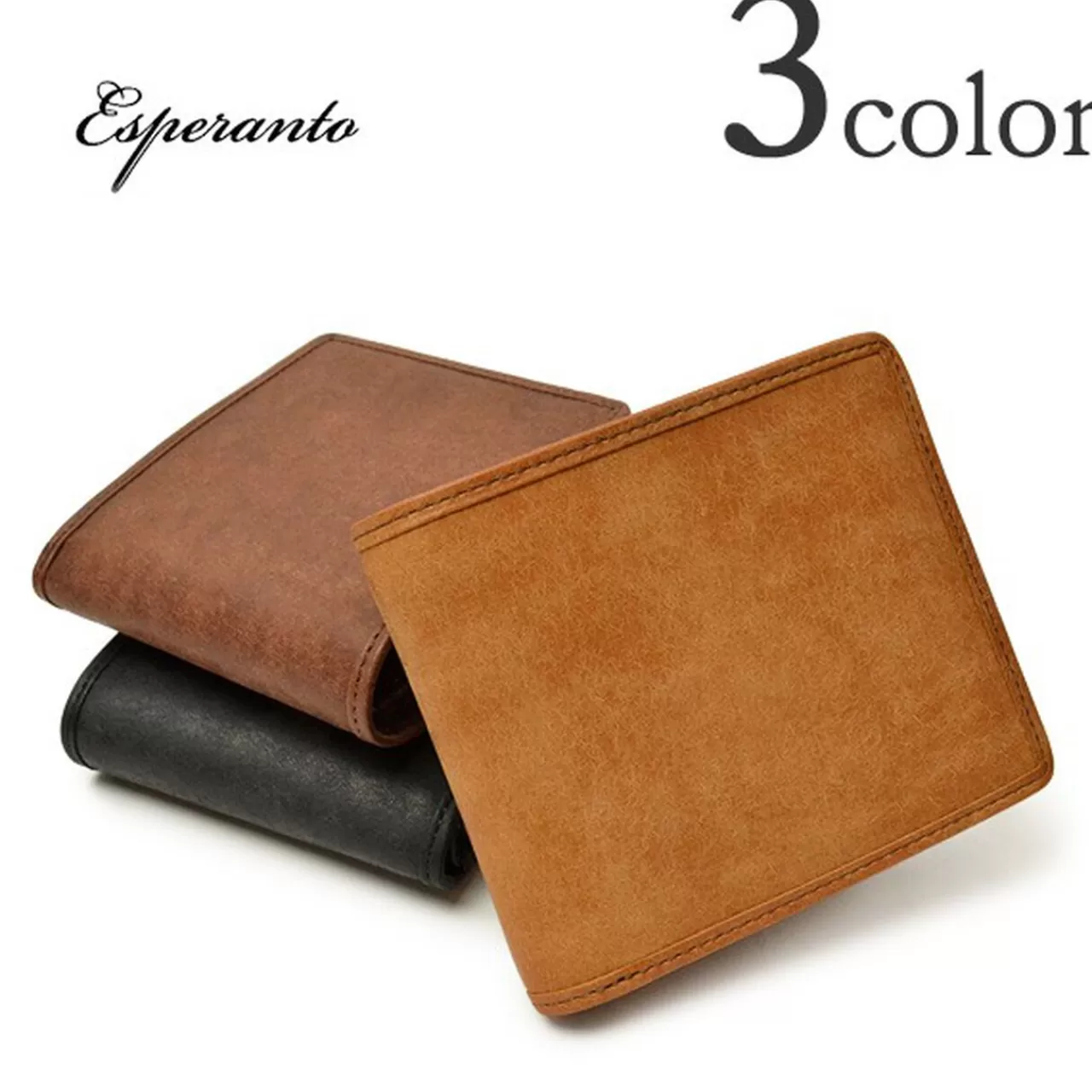 ESPERANTO Wallets>Esp-6209 Pueblo Leather Short Wallet