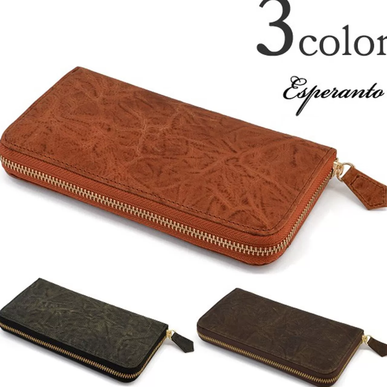 ESPERANTO Wallets>Esp-6282 Italian Leather Round Wallet