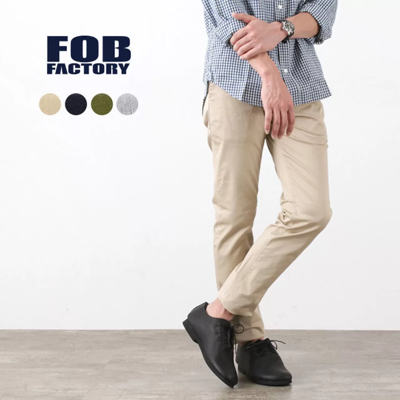 FOB FACTORY Trousers>F0387 Chino Trousers