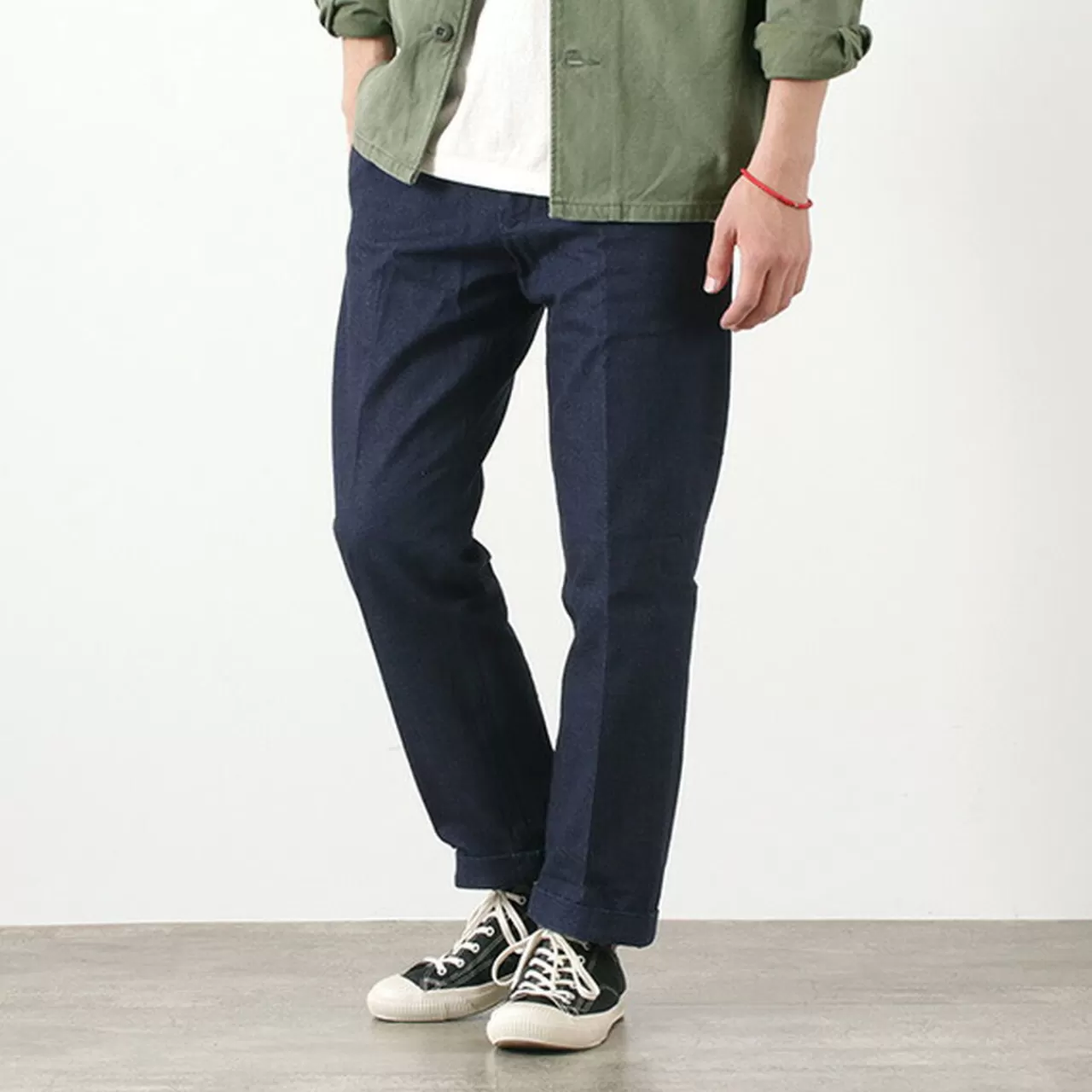 FOB FACTORY Trousers>F0481 Heritage Denim Trousers Onewash