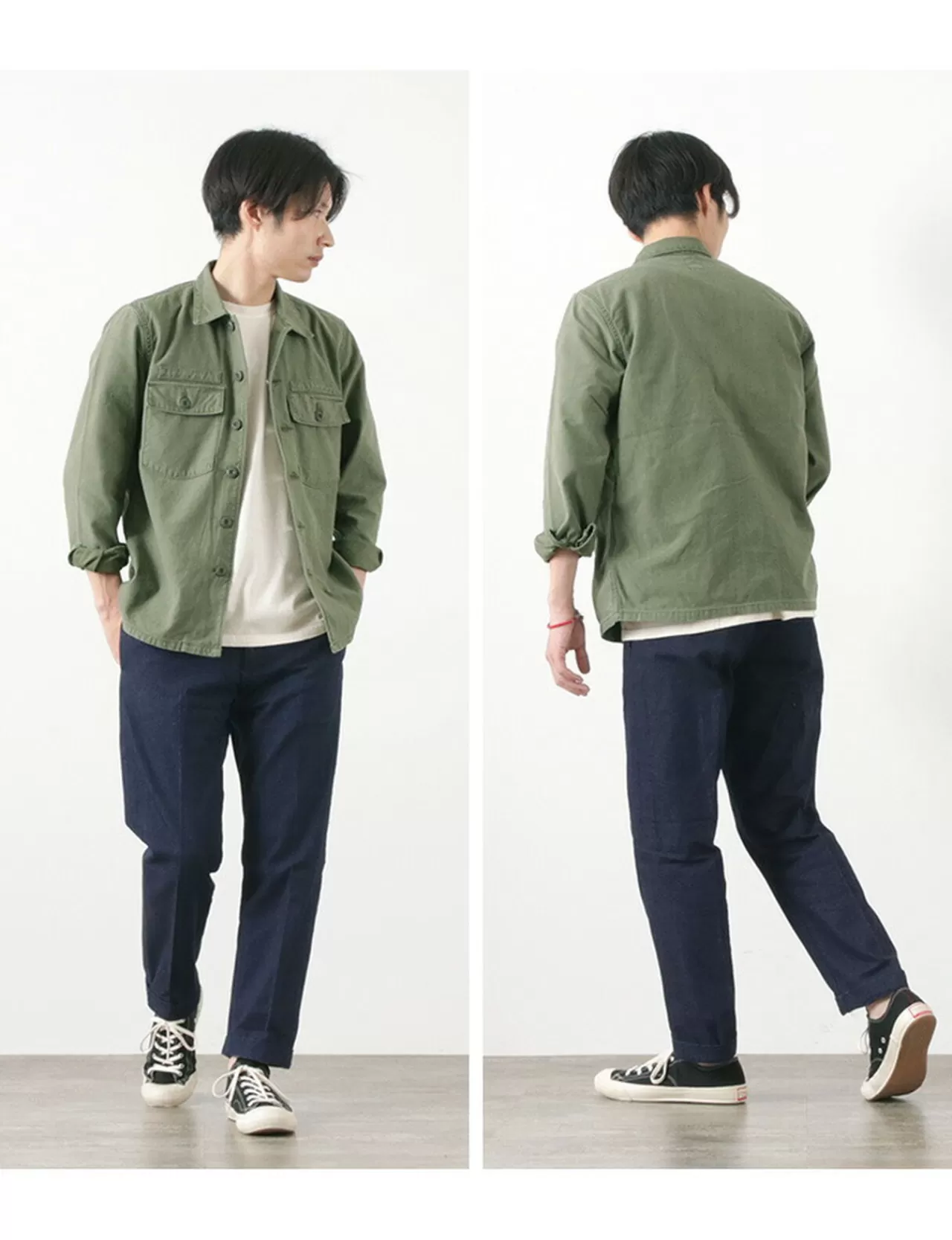 FOB FACTORY Trousers>F0481 Heritage Denim Trousers Onewash