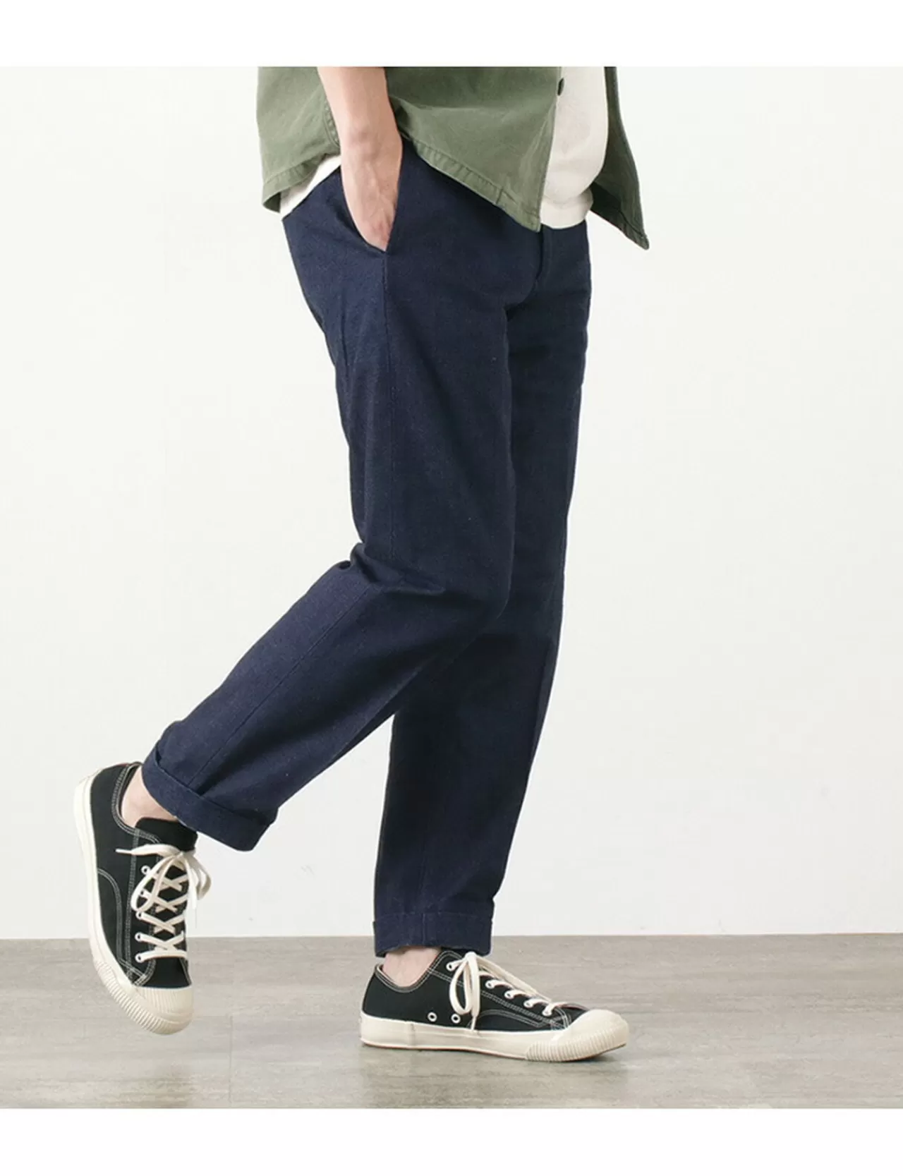 FOB FACTORY Trousers>F0481 Heritage Denim Trousers Onewash