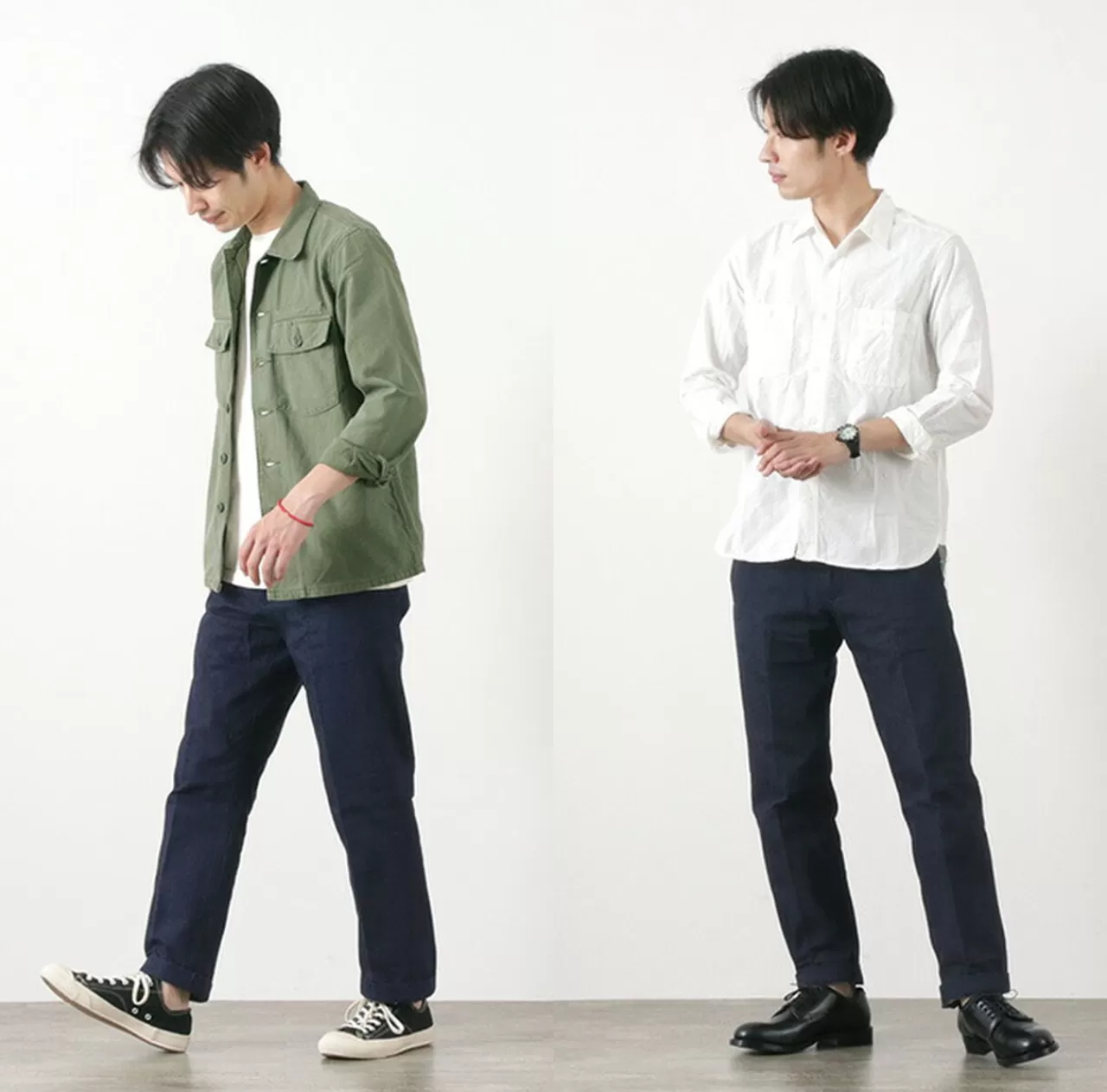 FOB FACTORY Trousers>F0481 Heritage Denim Trousers Onewash