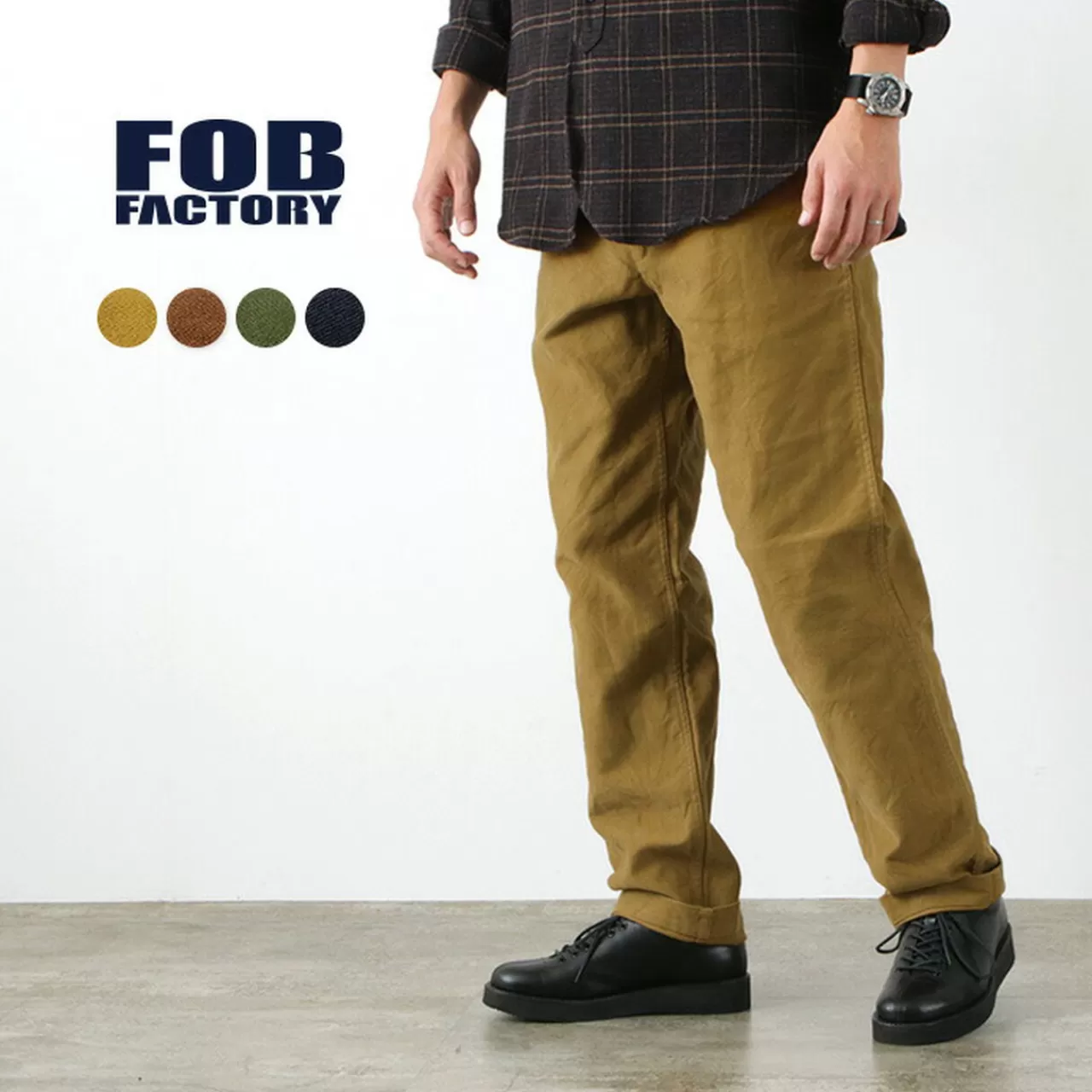 FOB FACTORY Trousers>F0491 Trousers In Moleskin