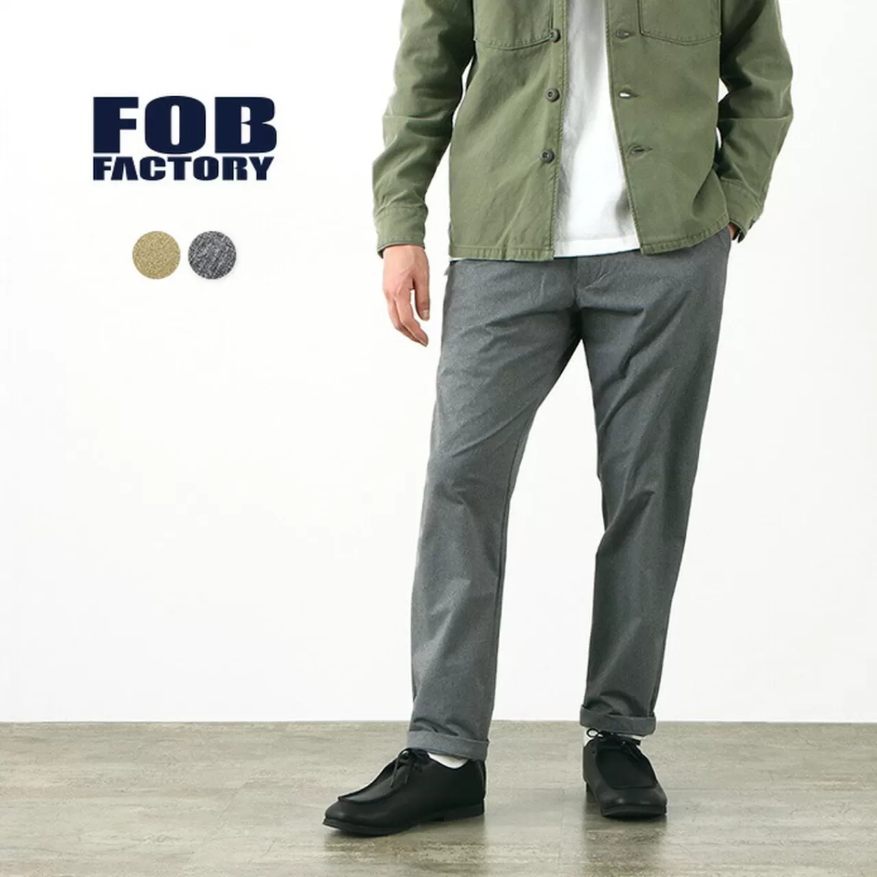 FOB FACTORY Trousers>F0497 Departure Plus