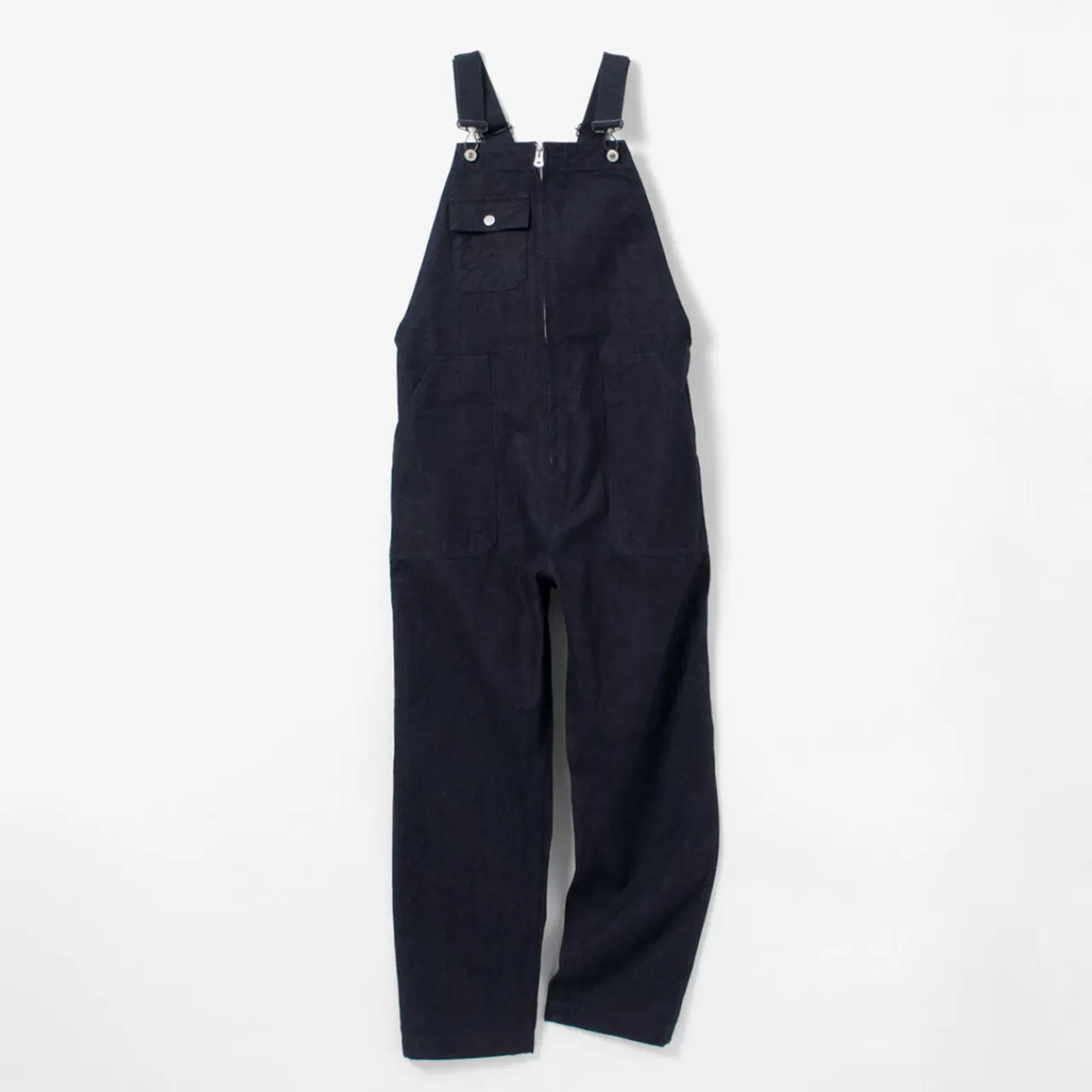 FOB FACTORY Trousers>F0517 Denim Overalls One Wash Onewash