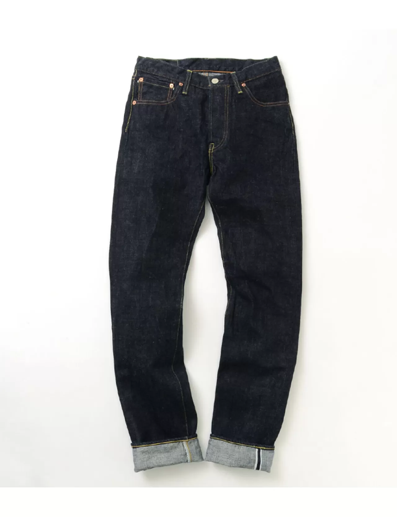 FOB FACTORY Trousers>F151 Selvedge Xx Denim Trousers Onewash