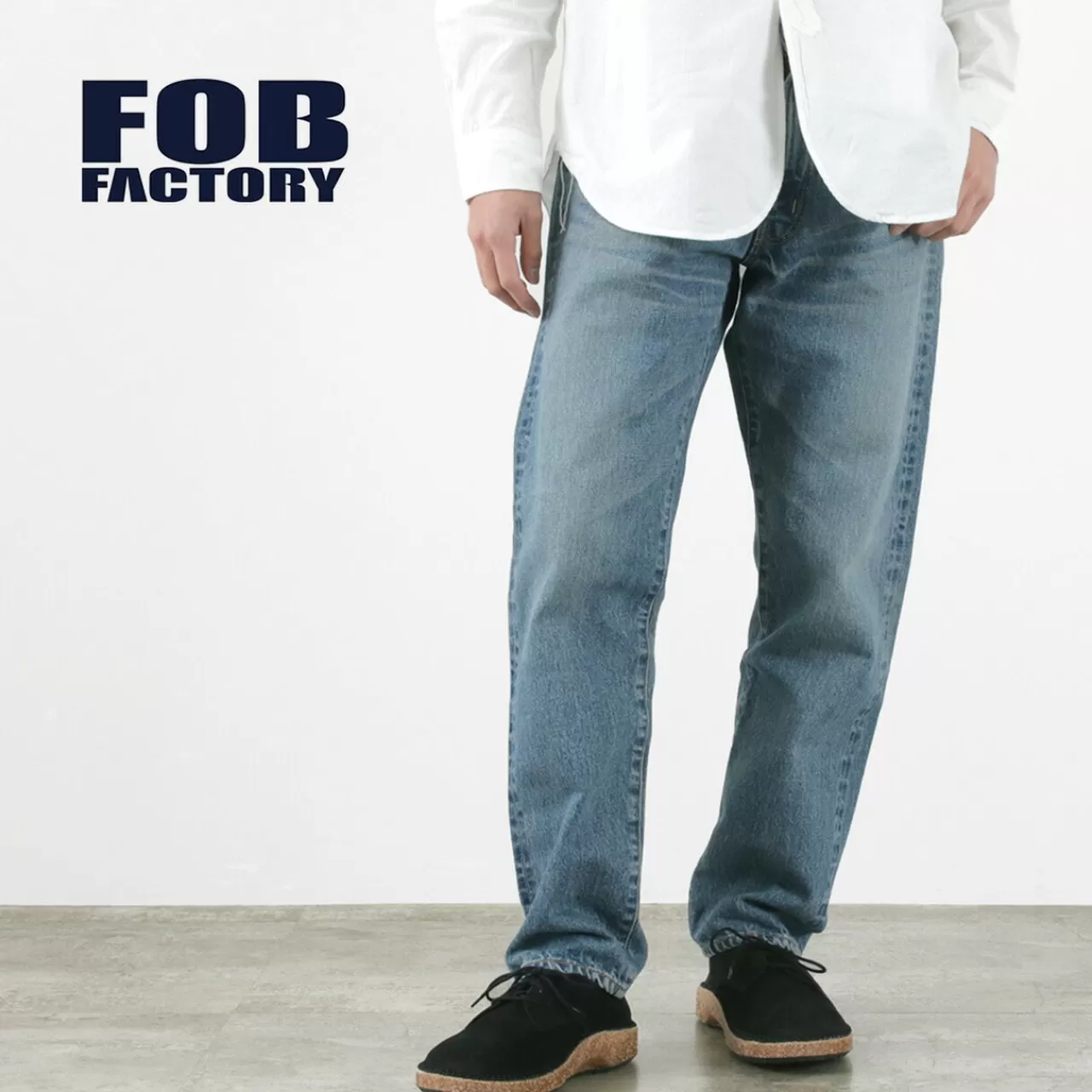 FOB FACTORY Trousers>F160 Selvic 66 Denim 5-Pocket Used