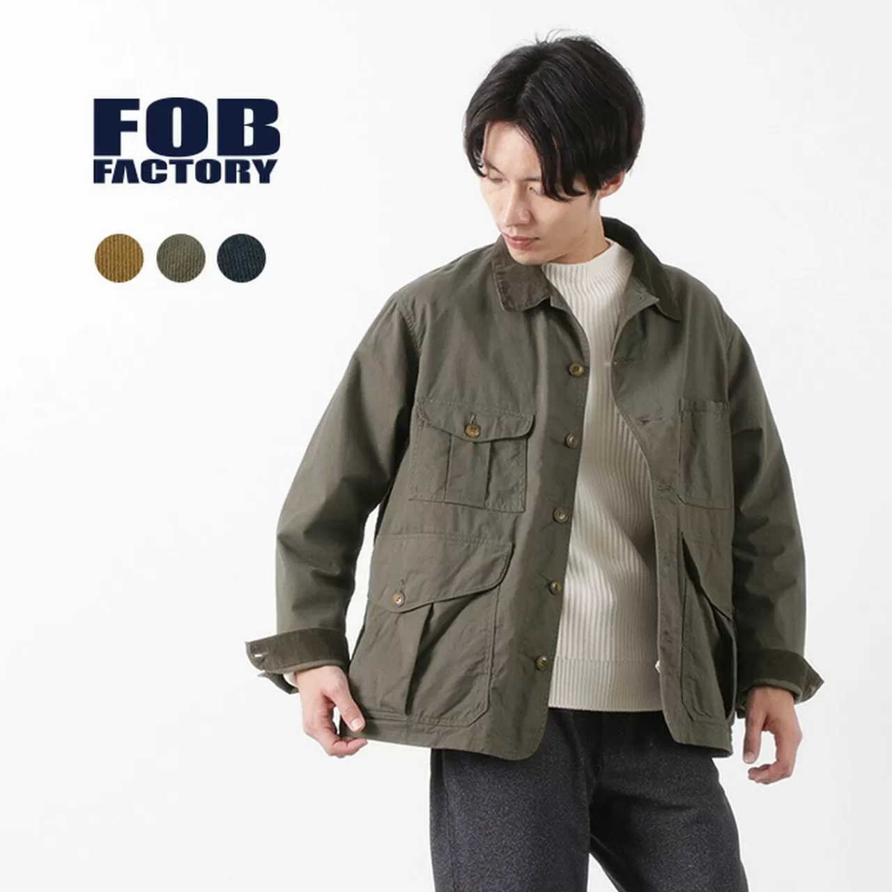 FOB FACTORY Jackets>F2386 Hunting Jacket