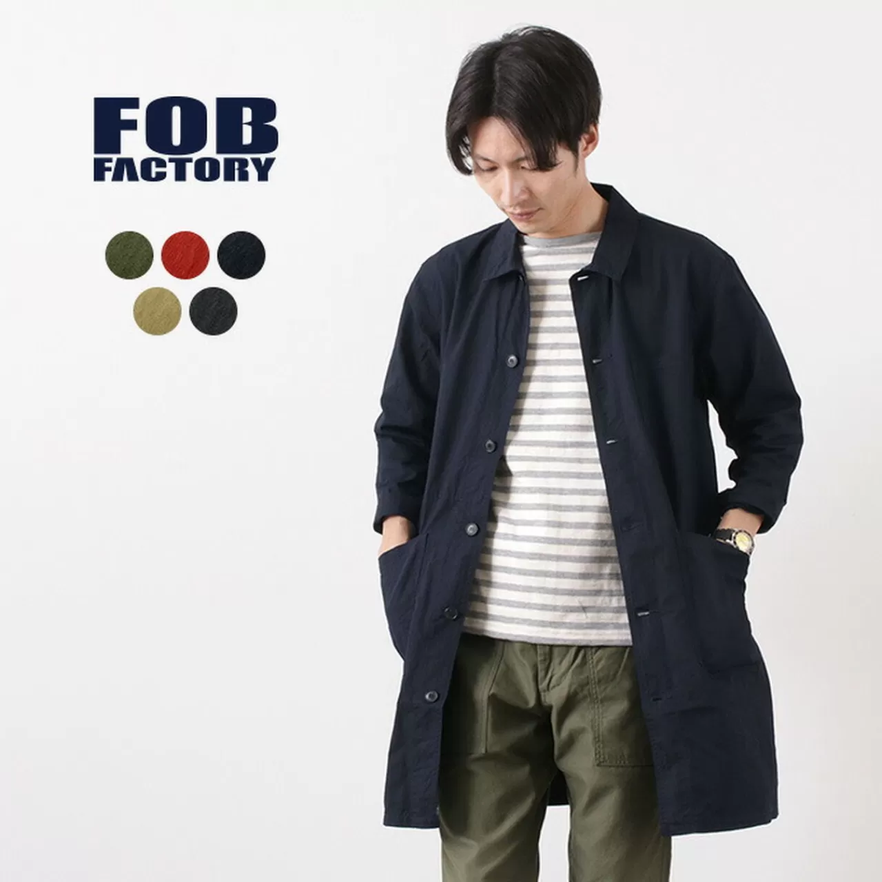 FOB FACTORY Coats>F2395 French Shirtcoat