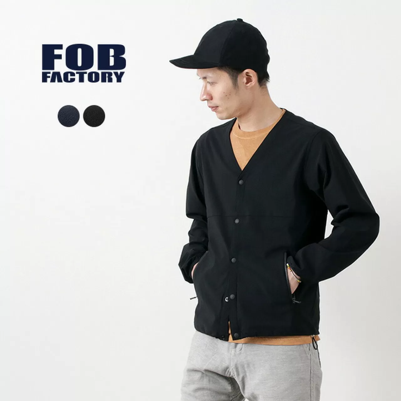 FOB FACTORY Cardigan>F2401 Departure Cardigan