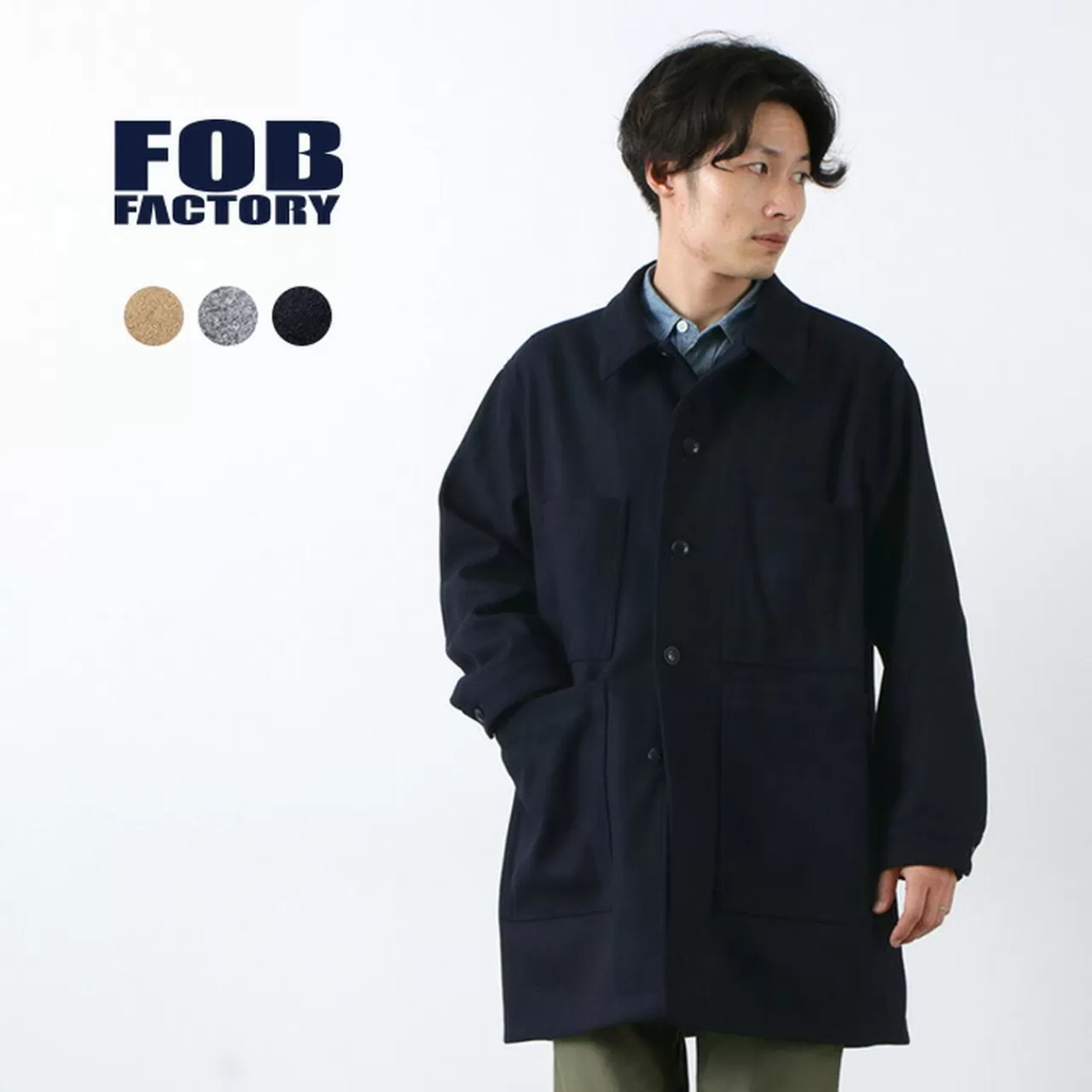 FOB FACTORY Coats>F2404 Deck Coat