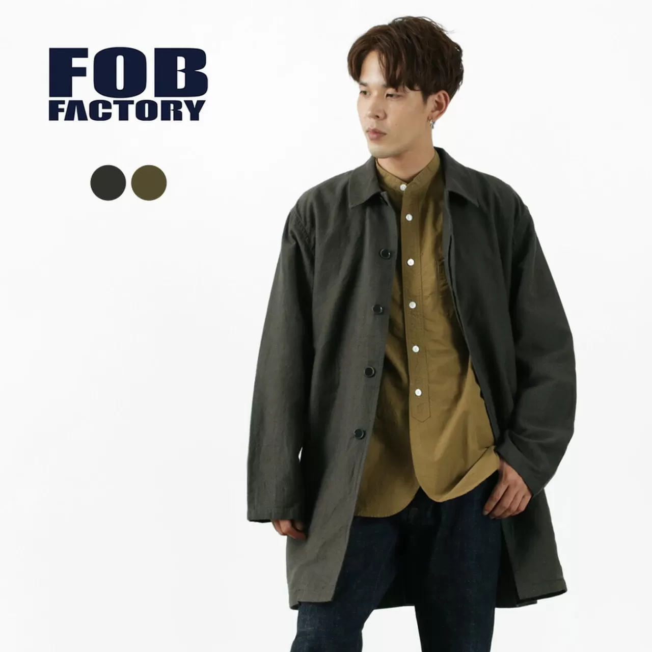 FOB FACTORY Coats>F2430 French Basque Coat