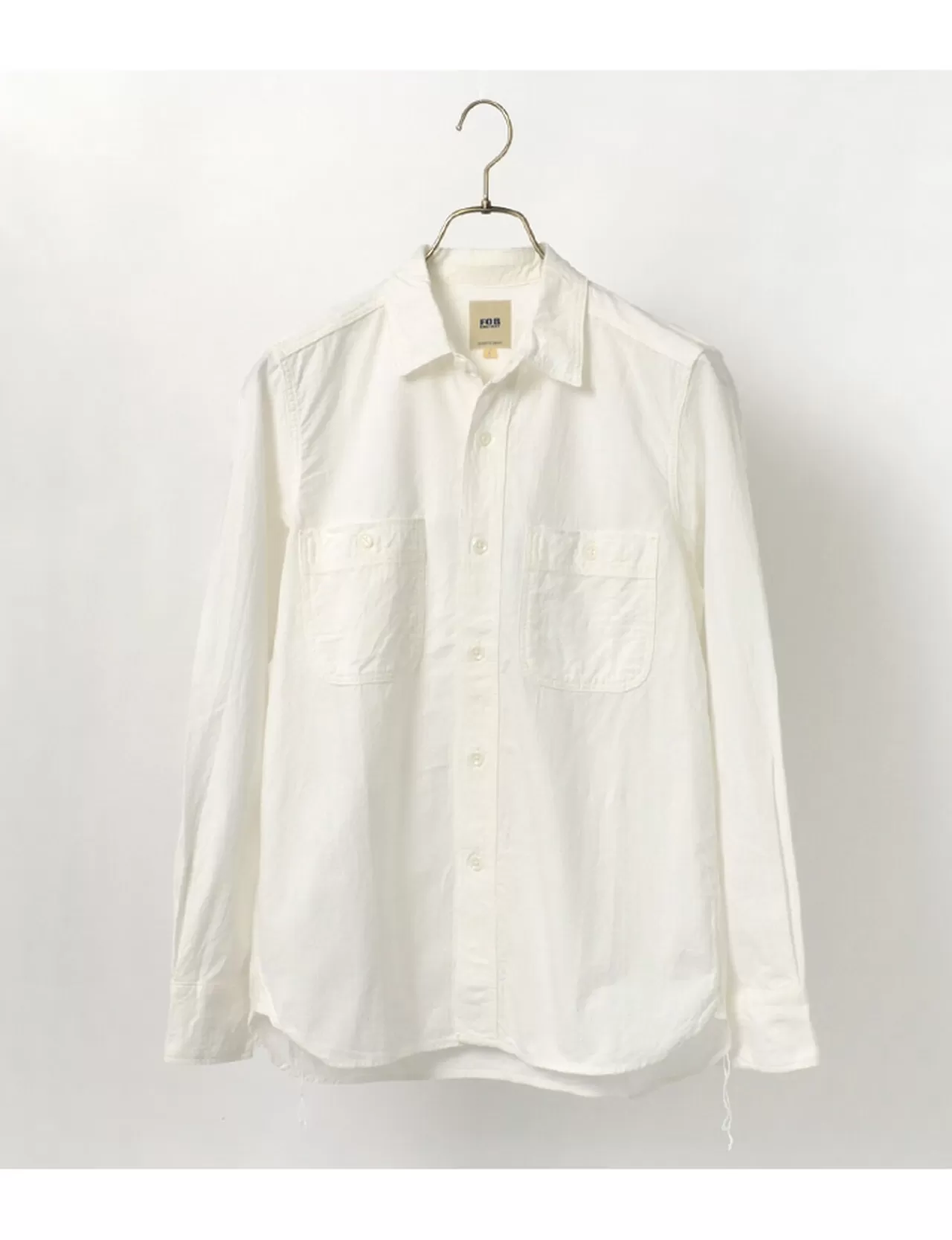 FOB FACTORY Long Sleeves>F3379 Ox Work Shirt White