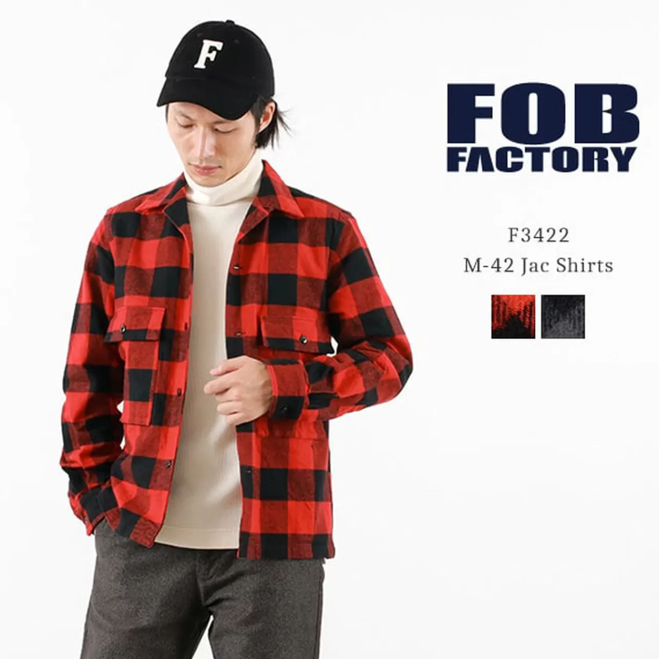 FOB FACTORY Jackets>F3422 M-42 Jackshirt