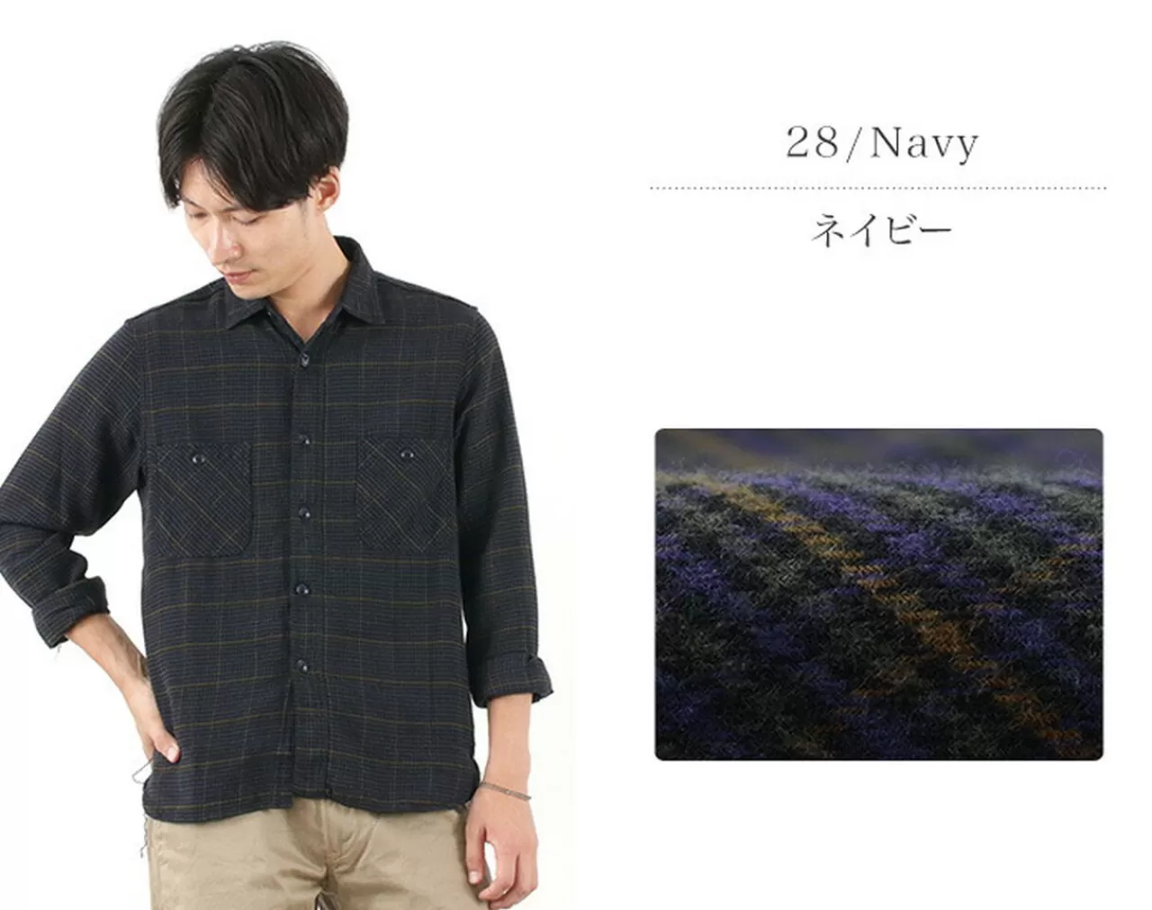 FOB FACTORY Long Sleeves>F3437 Nell Check Work Shirt