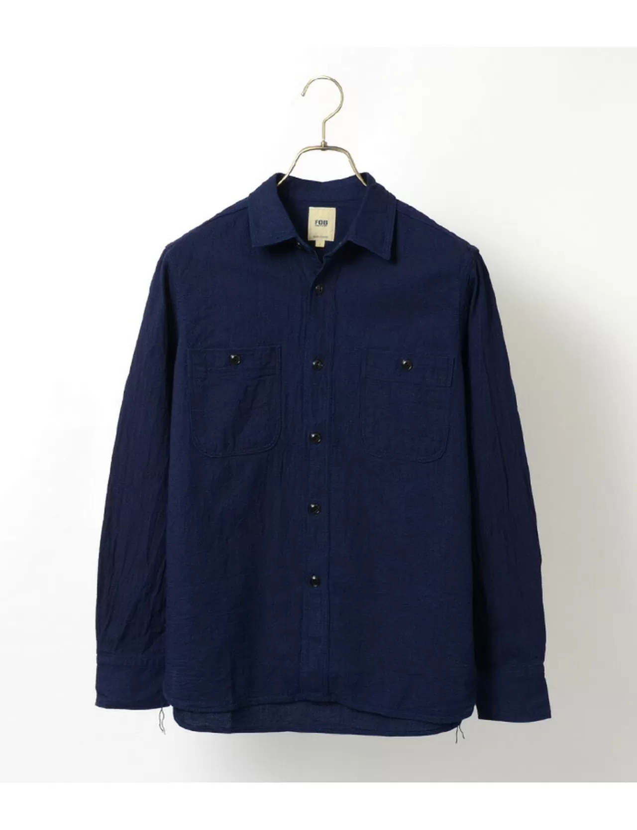 FOB FACTORY Long Sleeves>F3452 Work Shirt Indigo