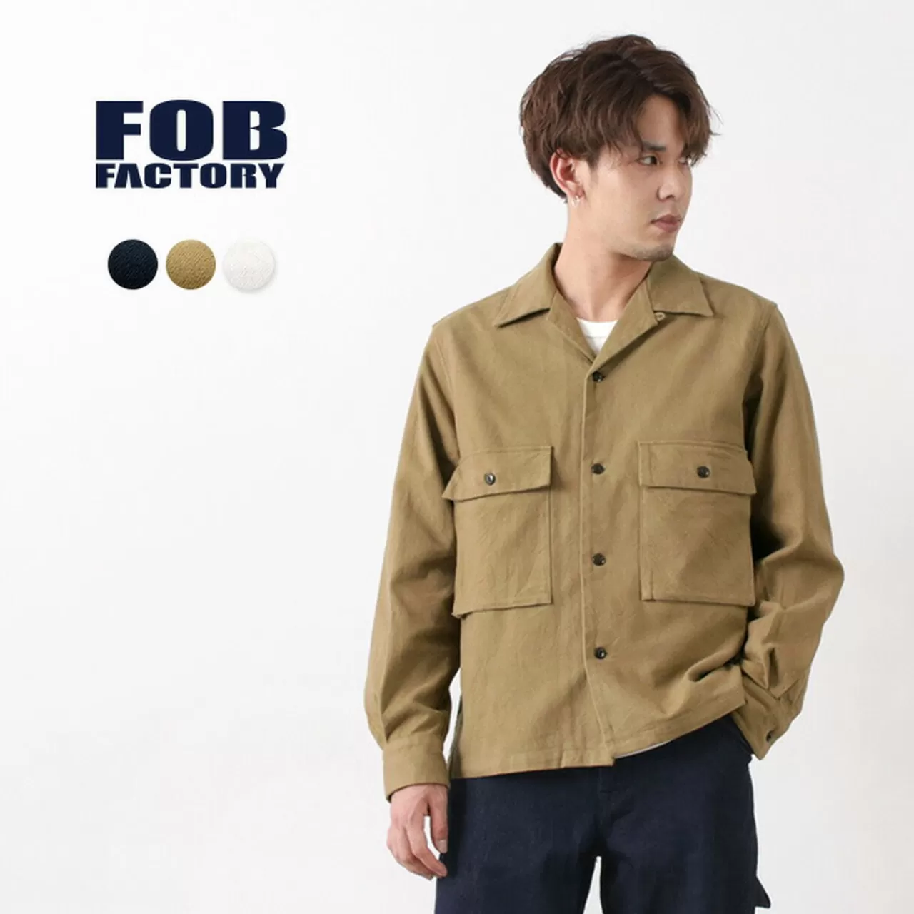 FOB FACTORY Jackets>F3458 M-42 Shirt Jacket