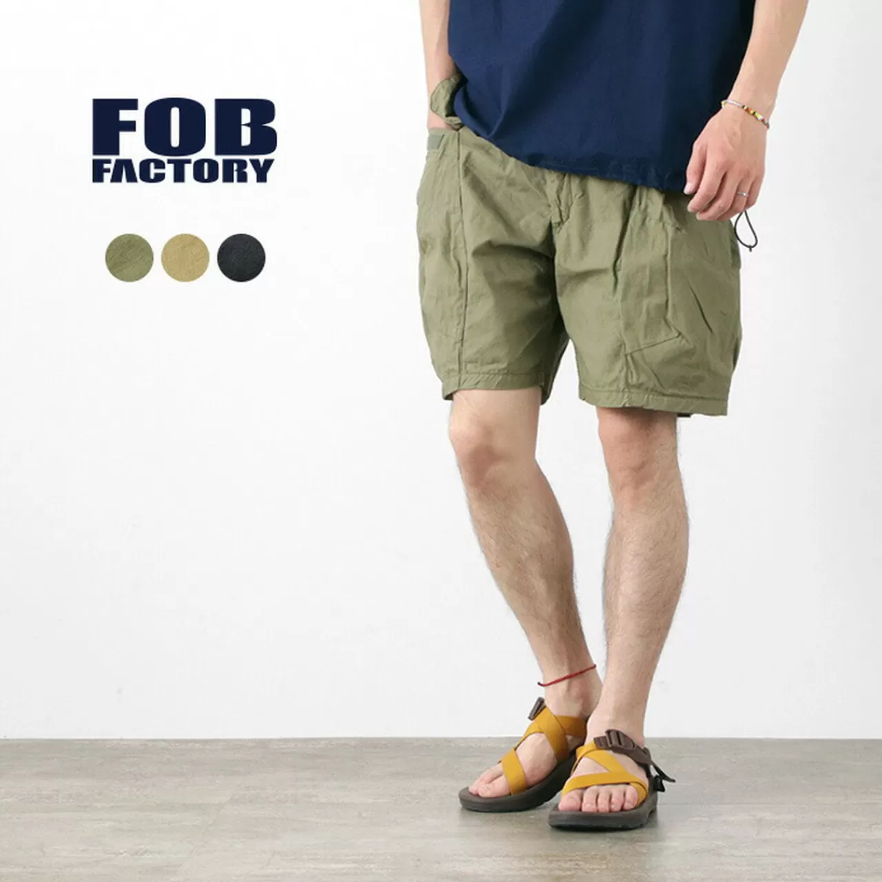 FOB FACTORY Shorts>F4165 Camp Shorts