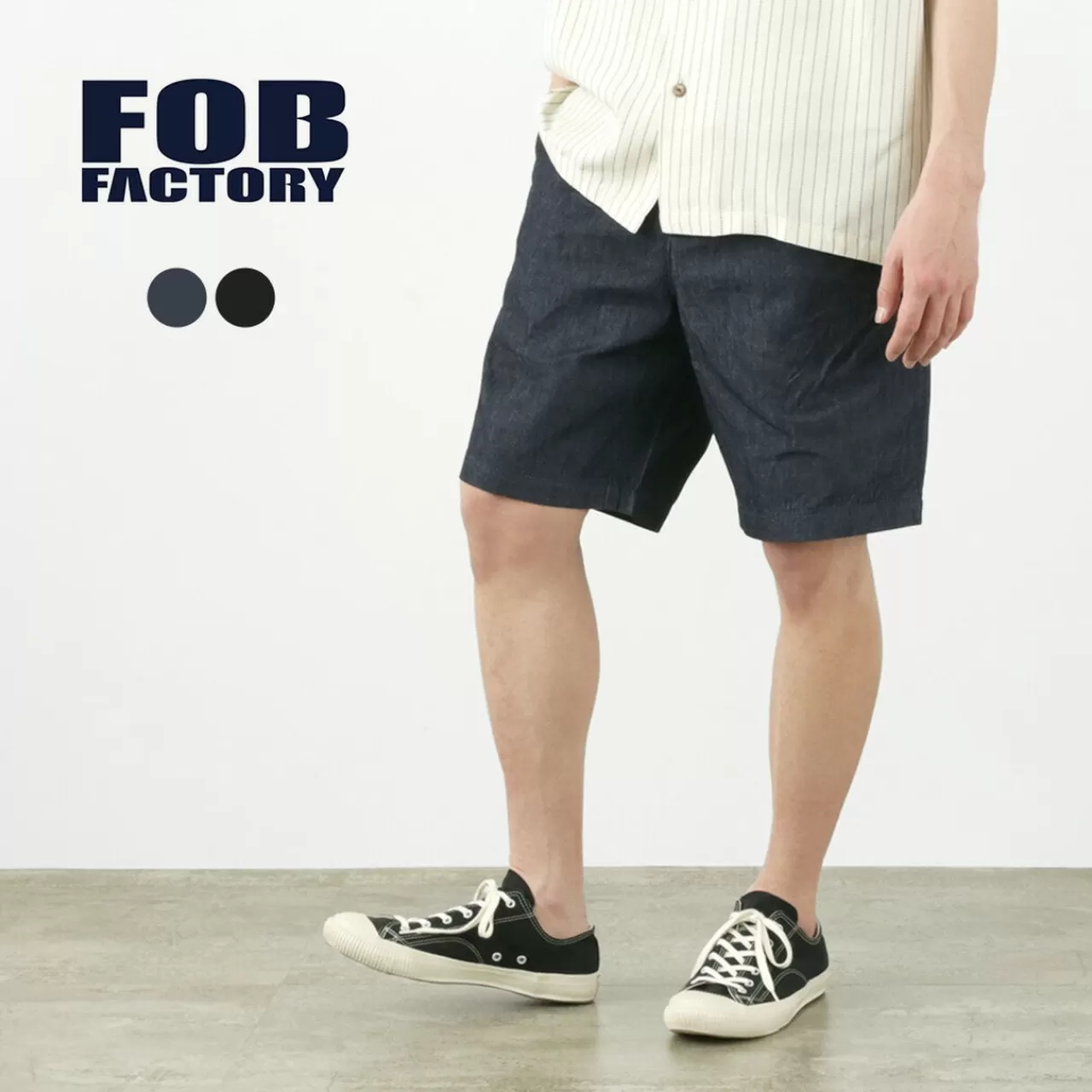 FOB FACTORY Shorts>F4168 Denim Sicilia Shorts