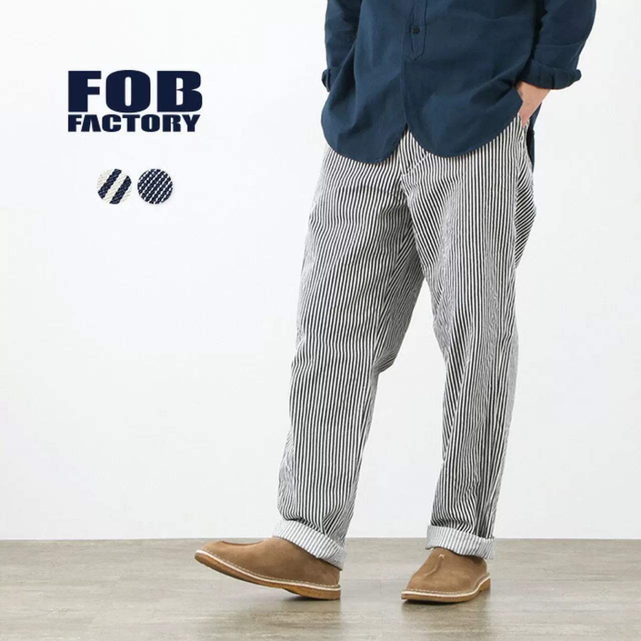 FOB FACTORY Trousers>F500 Deck Trousers