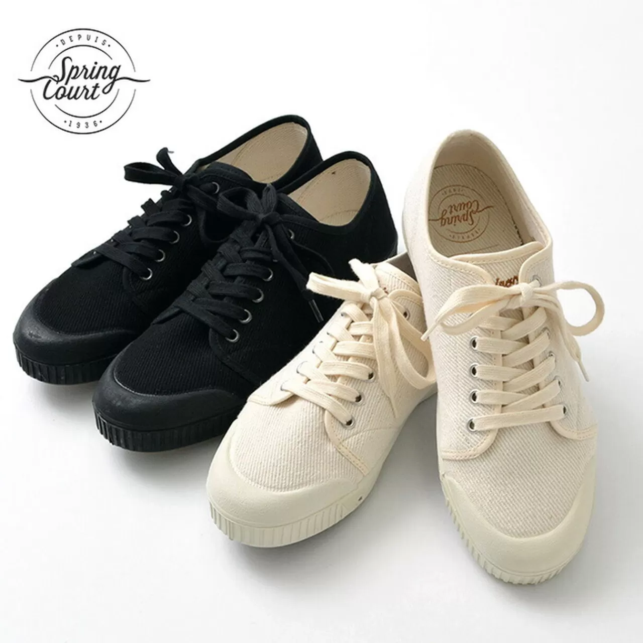 SPRING COURT Sneakers>G2 Low Cut Vintage Heavy Twill Sneakers