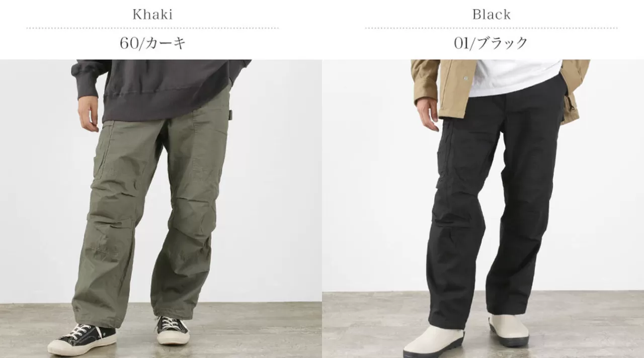 GARAGE GREEN WORKS Trousers>Gardener Cotton Ripstop Cargo Pants