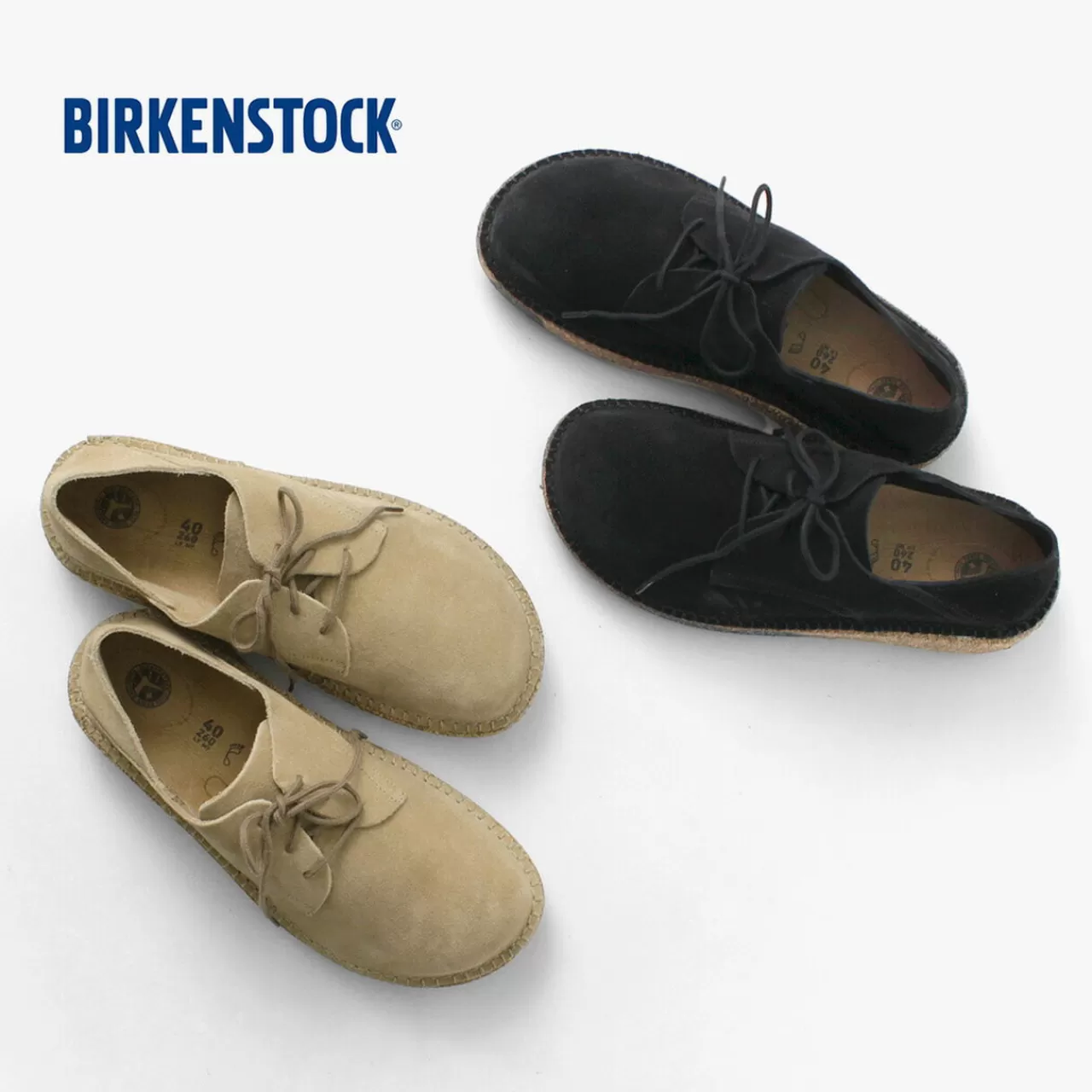 BIRKENSTOCK Boots>Gary/Suede Leather Velour Lace-Up Sandals