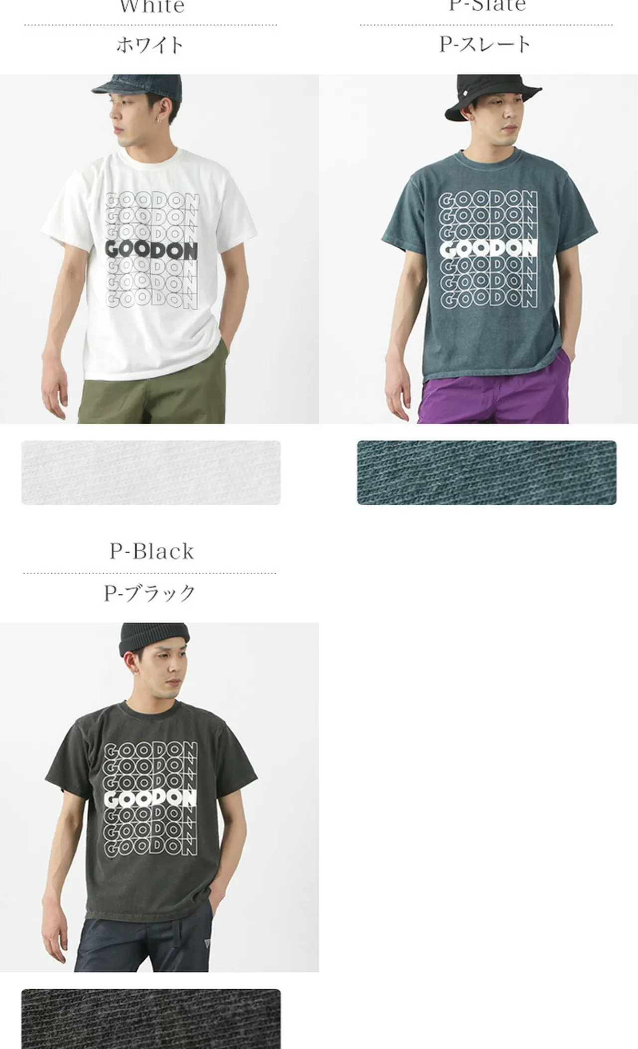 GOOD ON Short Sleeves>Go Square Logo Short Sleeve T-Shirt